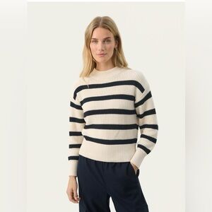 Part Two RetaPW Knitted Long Sleeve Striped Pullover